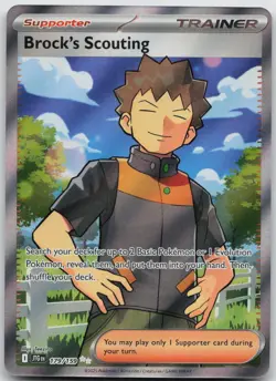 Brock's Scouting 179/159 Ultra Rare Journey Together Pokemon NM/M - Image 1