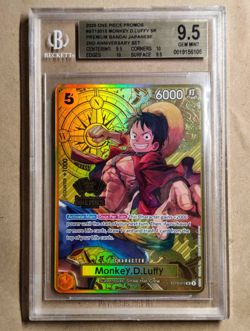 2025 One Piece CCG Monkey.D.Luffy 2nd Anniversary Set ST13-015 BGS 9.5 - Image 1
