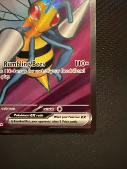 Beedrill ex 98/86 Full Art Pokemon Chaos Rising Pokemon Card - Image 4