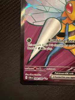 Beedrill ex 98/86 Full Art Pokemon Chaos Rising Pokemon Card - Image 5