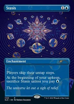 Stasis - Foil Extended Art Secret Lair NM MTG - Image 1