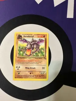 Pokemon TCG Aerodactyl Fossil 16 Regular Unlimited Rare - Image 1