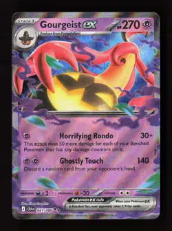 Gourgeist ex 041/086 Double Rare ME04: Chaos Rising Pokemon Near Mint - Image 1