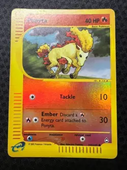 Pokemon TCG Ponyta 102/147 Aquapolis Reverse Holo MP - Image 1