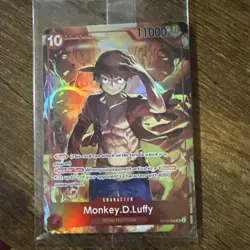 One Piece Monkey.D.Luffy ST10-006 SR Sealed In Plastic. Treasure Booster - Image 1
