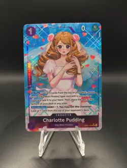 One Piece Charlotte Pudding OP11-070 Alt Art SR A Fist of Divine Speed - Image 1