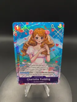 One Piece Charlotte Pudding OP11-070 Alt Art SR A Fist of Divine Speed - Image 3