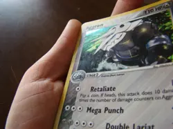 Pokemon Card Aggron 1/102 Holo Rare - Lightly Played Small Crease - Image 5