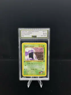 Pokemon Koga’s Grimer Gym Challenge 1st Edition Common #78 AGS 9.5 - Image 1