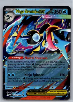 Mega Greninja ex 022/086 Double Rare Chaos Rising Pokemon Near Mint - Image 1