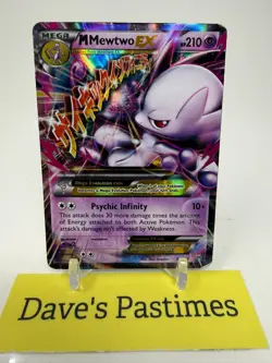 M Mewtwo EX 64/162 XY Breakthrough 2016 Pokemon Heavily Played P3 - Image 1
