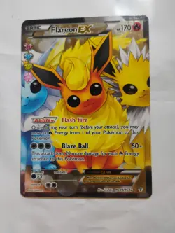 Pokemon Flareon EX Full Art Ultra Rare Holo RC28/RC32 Generations 170 HP - Image 3