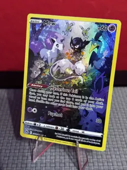 Mew GG10/GG70 Crown Zenith Galarian Gallery Ultra Rare Holo Full Art NM Pokemon - Image 1