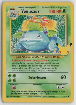 Venusaur 15/102 Classic Collection Celebrations: Classic Collection Pokemon NM - Image 1