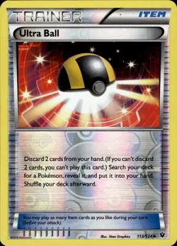 Ultra Ball - Reverse Holo - Fates Collide 113/124 - LP - Pokemon - Image 1