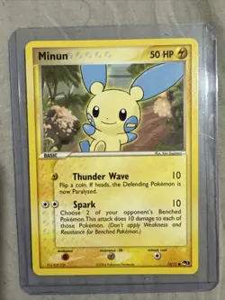 Pokemon TCG Minun 12/17 POP Series 1 NM - Image 1