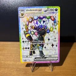 Pokemon TCG Umbreon EX 176 Black Star Promo Full Art Prismatic Evolutions - Image 1