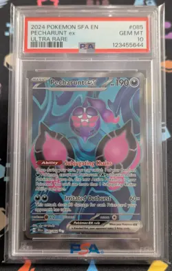 Pokemon TCG Shrouded Fable Pecharunt EX Ultra Rare 085/064 PSA 10 LOW POP - Image 1