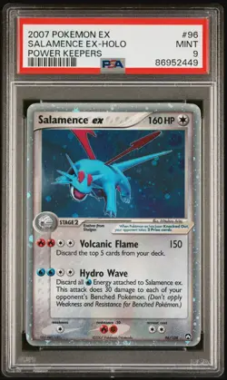Pokemon TCG Salamence Ex Holo 96/108 EX Power Keepers 2007 MINT PSA 9 Card ✨ - Image 3