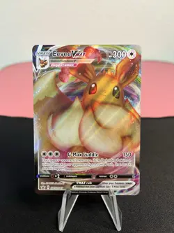 Eevee VMAX SWSH087 Pokemon Sword & Shield Promo Card Full Art Holo - NM/MINT - Image 1