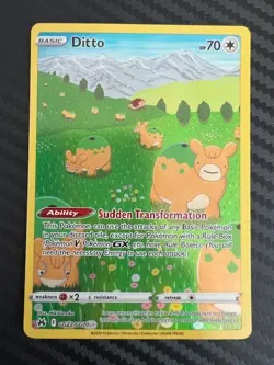 Pokemon TCG Ditto Crown Zenith Galarian Gallery GG22/GG70 Holo Ultra Rare NM - Image 1