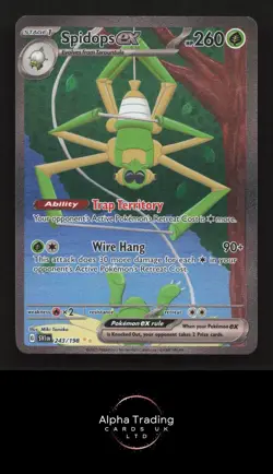 Spidops ex 243/198 Special Illustration Rare Scarlet & Violet Pokemon Near Mint - Image 1
