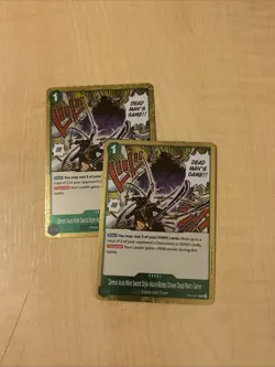 Demon Aura Nine Sword Style Asura Blades Drawn Dead..OP12-037-One Piece TCG-Foil - Image 1