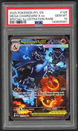 Pokemon Card - PSA 10 Mega Charizard X Ex 125/094 - GEM MT - PSA10 - Image 1