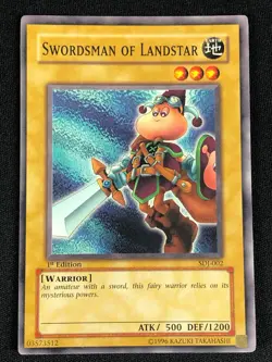 YUGIOH SWORDSMAN OF LANDSTAR SDJ-002 1ST COMMON (NM) - Image 1