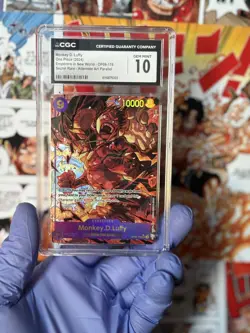 Monkey D. Luffy OP09-119 SEC AA Parallel CGC 10 One Piece ENG - Image 1
