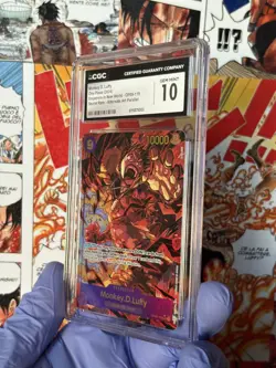 Monkey D. Luffy OP09-119 SEC AA Parallel CGC 10 One Piece ENG - Image 5