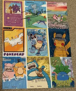 Pokemon PokeDerp Parody/Derpy/FanArt Uncut Sheet Set of 3 Signed By Jwillyguy - Image 5
