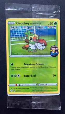 Grookey On The Ball 003/005 Futsal Pokemon Card PROMO UK Exclusive NEW SEALED - Image 1