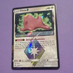 Pokemon Ditto Prism Star 154/214 SM Lost Thunder Holo Rare 2018 Card - Image 3