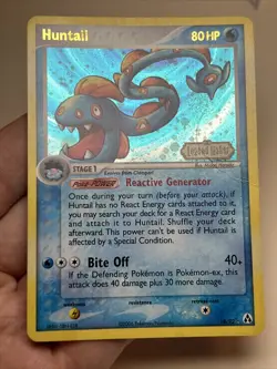 DAMAGED Huntail 18/92 Reverse Holo Legend Maker AUTHENTIC Pokemon Card - Image 3
