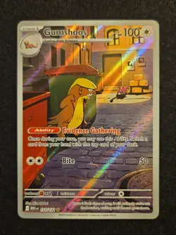 Pokemon Illustration Rare Holo Card Gumshoos 153/132 - NM - Image 1