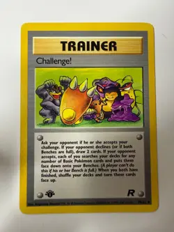 Challenge! 74/82 Uncommon Team Rocket Pokemon 1st Edition Lightly Played - Image 1