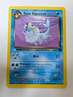 Dark Vaporeon 45/82 Uncommon Team Rocket Pokemon Near Mint - Image 1