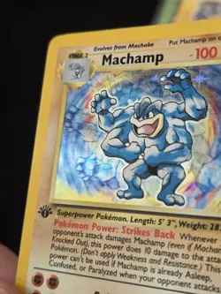 Pokemon TCG Machamp 8/102 Deck Exclusives Holo Rare 100 HP 1999 English Sugimori - Image 5