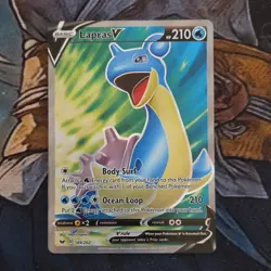 Pokemon Lapras V Full Art Ultra Rare Holo 189/202 Sword & Shield 210 HP EN - Image 1