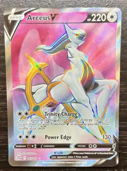Pokemon Arceus V 165/172 Brilliant Stars Full Art Holo Ultra Rare (Near Mint) - Image 1