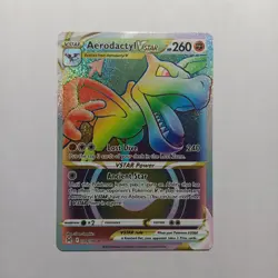 Aerodactyl VSTAR 199/196 Rainbow Rare Lost Origin Pokemon Near Mint - Image 1