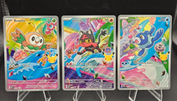 Pokemon TCG First Partners Series 1 Gen 7 Alola Starters COMPLETE SET of 3 - NM - Image 1