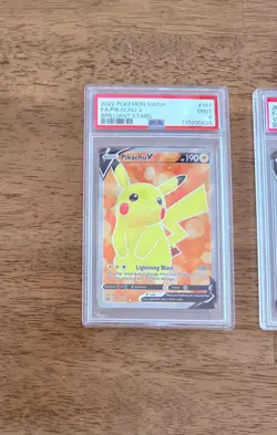 Vivid Voltage ⚡PSA Pokemon Pikachu 170/185 PSA 9 Pokemon Pikachu V 157/172 🩷🧡 - Image 2