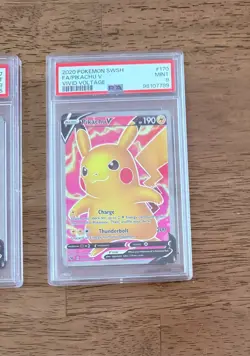 Vivid Voltage ⚡PSA Pokemon Pikachu 170/185 PSA 9 Pokemon Pikachu V 157/172 🩷🧡 - Image 3
