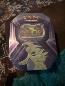 Factory Sealed Pokemon TCG Tyranitar Triple Whammy Tin - Brand New - Image 1