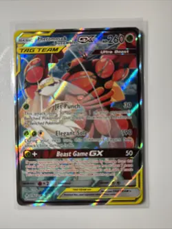 Pokemon Pheromosa & Buzzwole GX (Alternate Full Art) 192/214 SM - Unbroken Bonds - Image 1