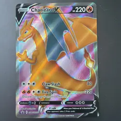 Charizard V SWSH050 Pokemon Champion's Path Black Star Promo Full Art - Image 1