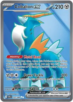 Cobalion 103/86 Chaos Rising Illustration Rare IR NM Pokemon TCG - Image 1