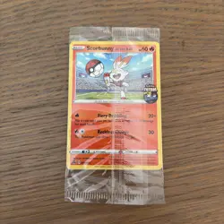 Pokemon TCG - Scorbunny on the Ball - 004/005 SEALED - Futsal Promo - Image 1